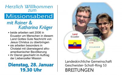 Missionsabend mit Rainer Kröger aus Ecuador