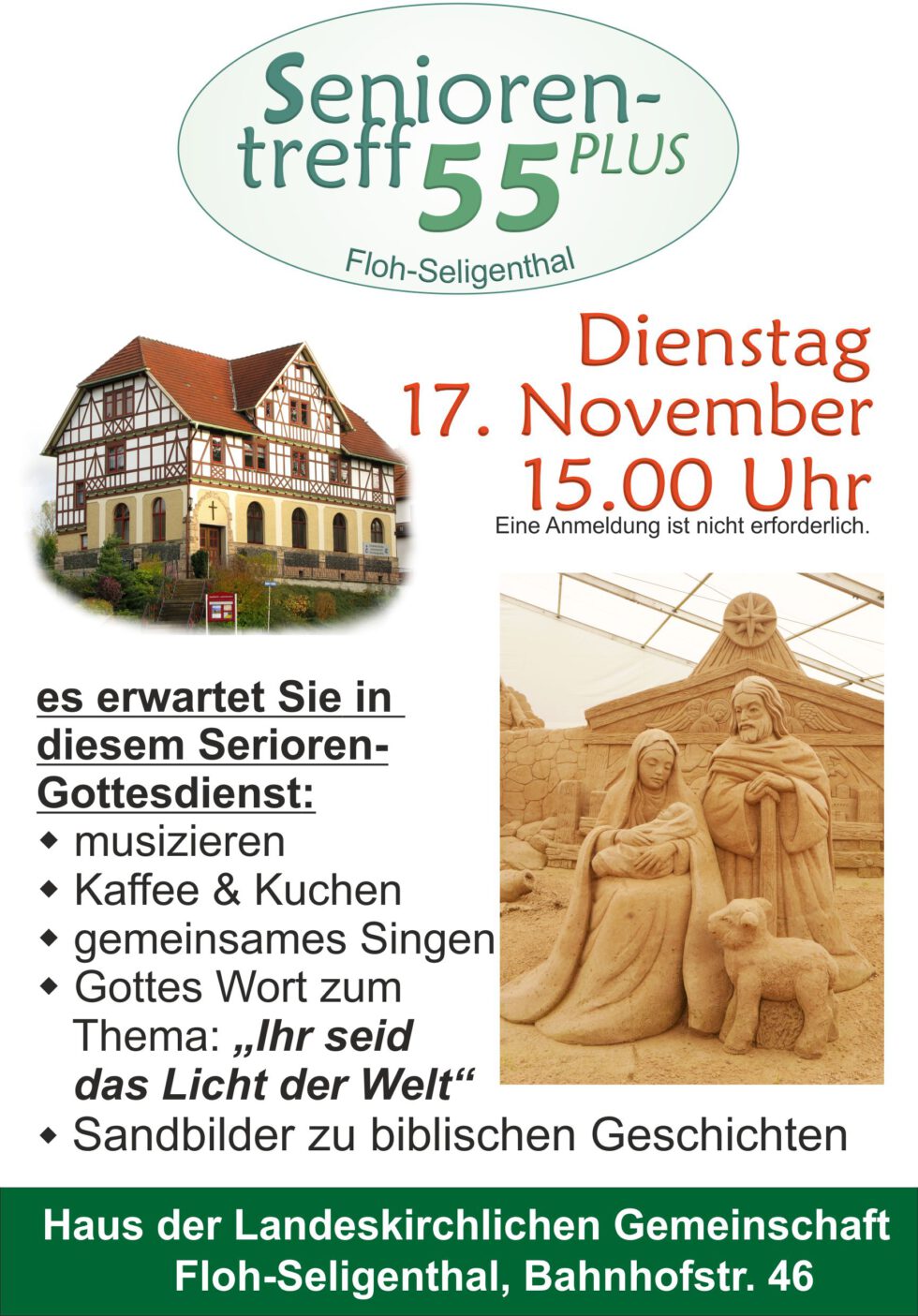 Seniorentreff 55+ Landeskirchliche Gemeinschaft FlohSeligenthal